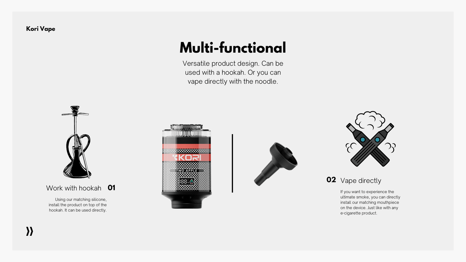 Kori Hookah Head – Multi Functional